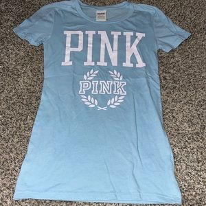 PINK blue T-shirt. Size XS.